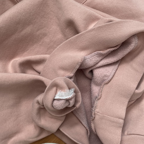 Oversized Crewneck Cropped Pullover Sweater | Pink - Picture 3 of 4